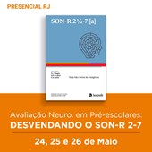 25. Curso Presencial RJ | Avaliação Neuro. em Pré-escolares: Desvendando o SON-R 2-7 | 19/10