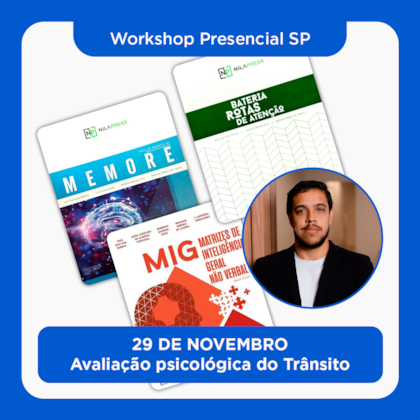 28. Workshop Presencial SP | Workshop: Avaliação do Trânsito e treinamento dos testes | 29/11