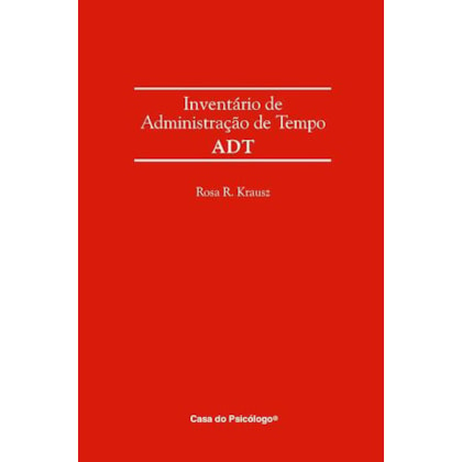 ADT - Inventário de administração de tempo - Caderno de registro de respostas