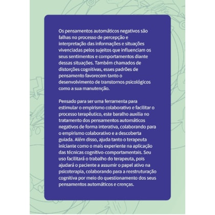 Baralho dos pensamentos automáticos negativos: promovendo a reestruturação cognitiva