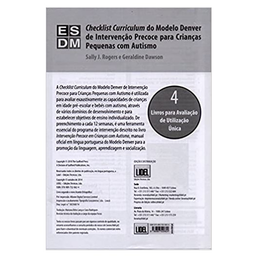 Esdm Curriculum Checklist.pdf Checklist Curriculum do Modelo Denver de Intervenção Precoce Para ...