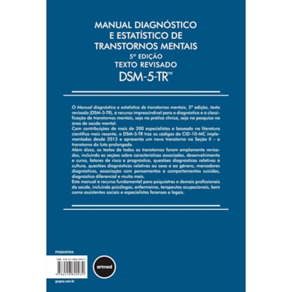 DSM-5-TR - Manual Diagnóstico e Estatístico de Transtornos Mentais