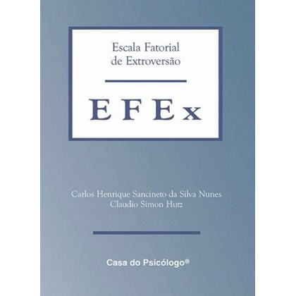 EFEx - Escala fatorial de extroversão - Kit completo
