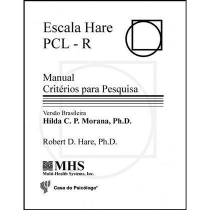 Escala Hare PCL-R - Caderno de Pontuação