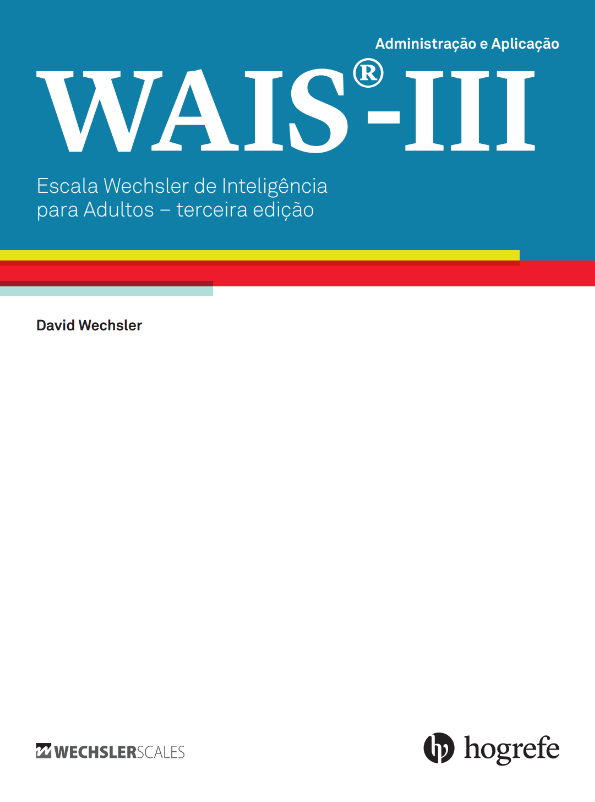 うえいす3 WAIS III - Escala de Inteligência Wechsler para Adultos - Kit Completo