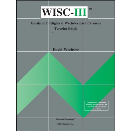 WISC III - Escala de inteligência Wechsler para crianças - Crivo códigos