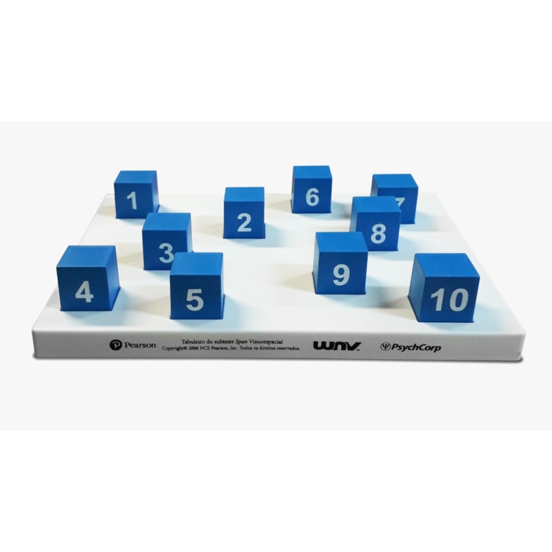 WNV - Tabuleiro do Subteste Span Visuespacial (Escala Wechsler Não ...