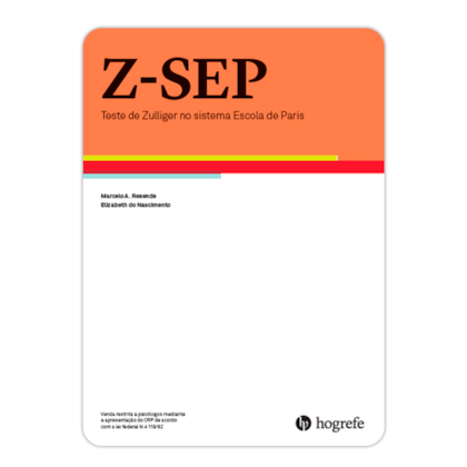 Z-SEP (KIT SEM PRANCHAS) - Teste de Zulliger no sistema Escola de Paris